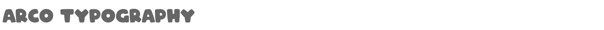 Arco ARCO Font.ttf font preview